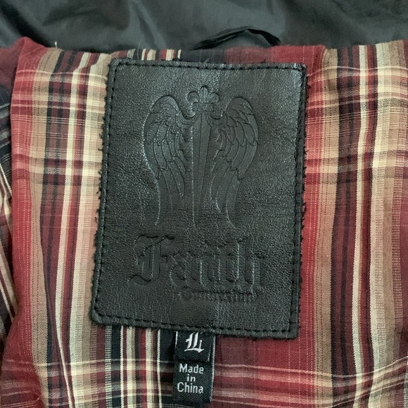 Faith Connexion Designer Down Feather Black Puffer Bomber Jacket - Picture 6 of 14